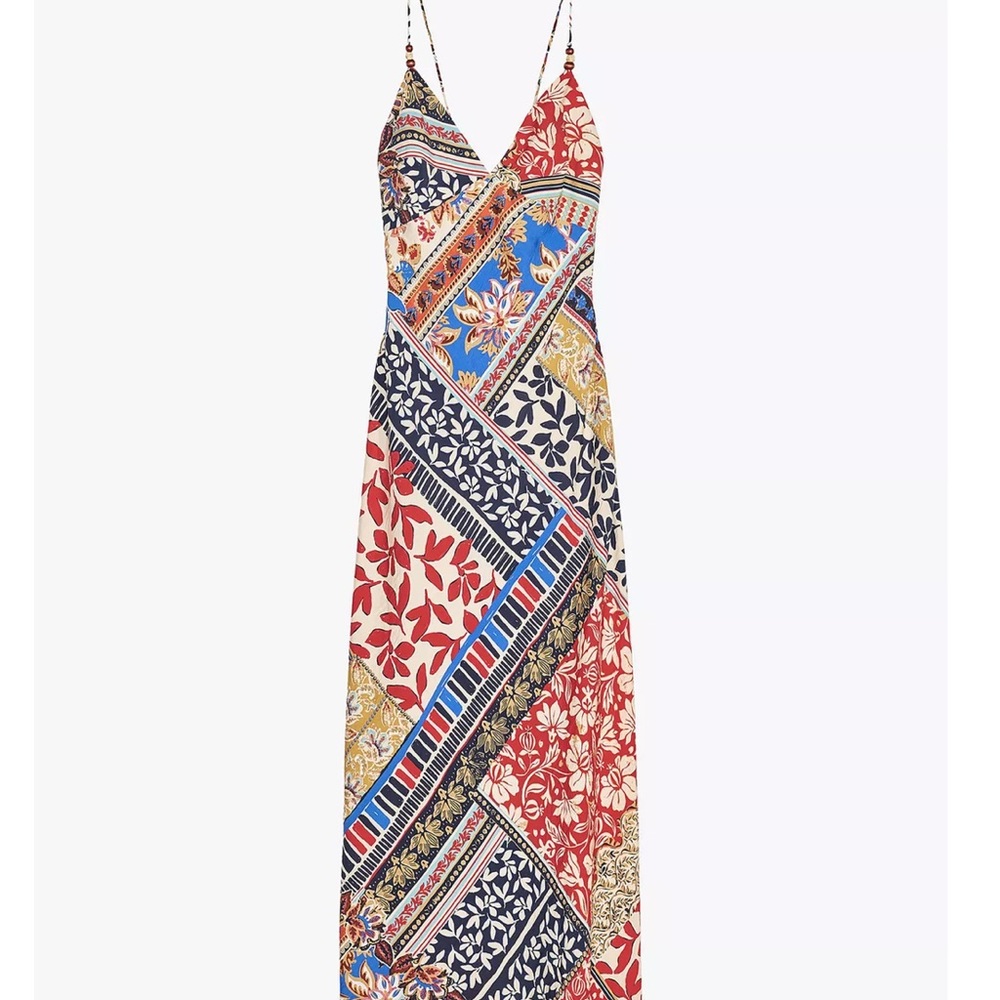 ZARA Multicolor Patchwork Maxi Dress